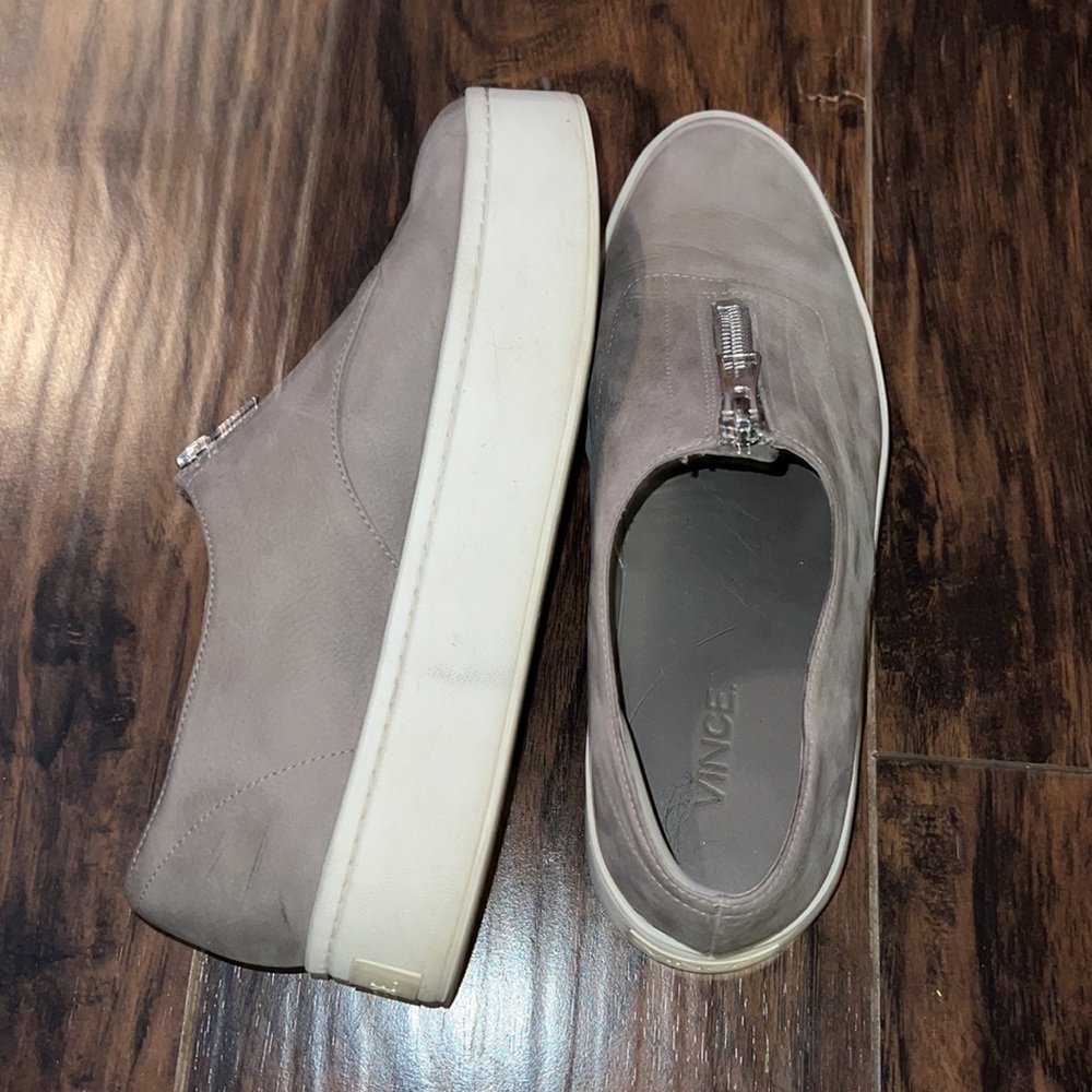 Vince Platform Grey Sneakers Size 7